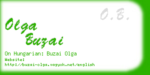 olga buzai business card